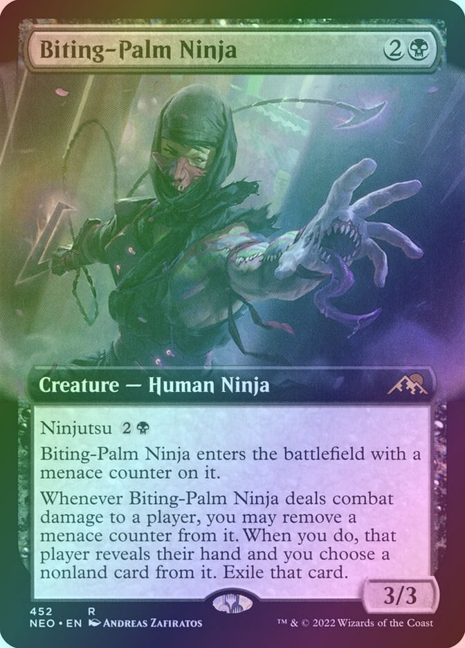 Biting-Palm Ninja (NEO) (452) / Extended Art / Foil