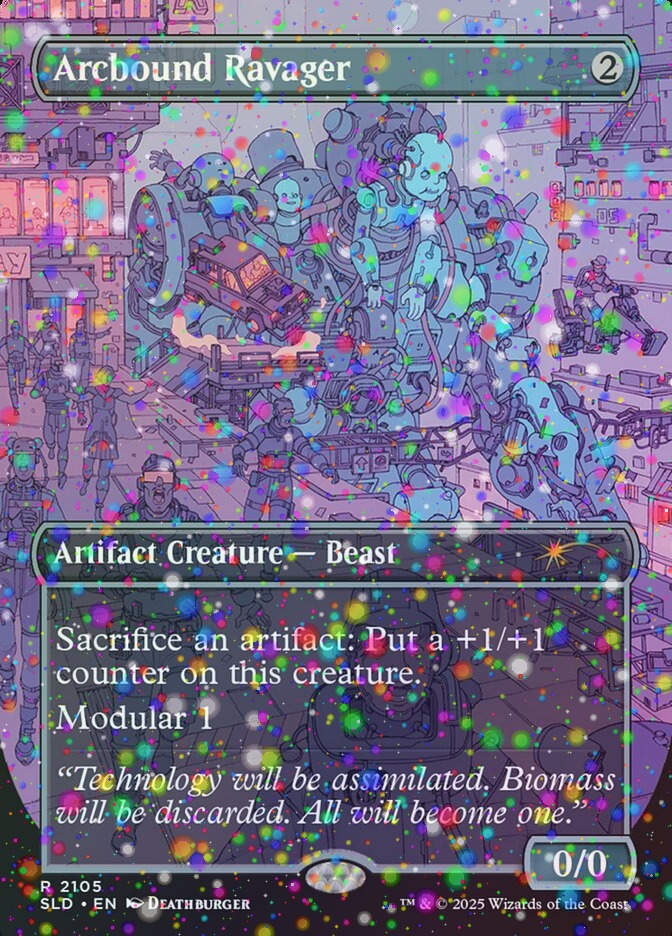 Arcbound Ravager (SLD) (2105) / Borderless / Galaxy Foil