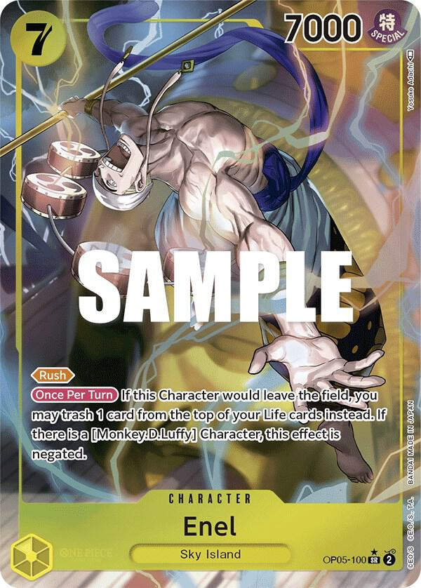 Enel (100) (Alternate Art) (OP05-100) / Foil