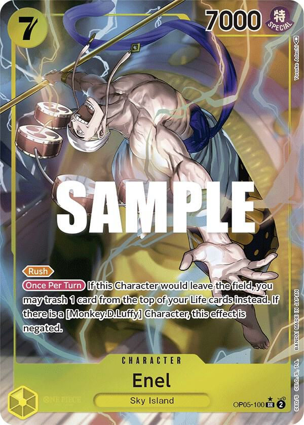 Enel (100) (Alternate Art) (OP05-100) / Foil