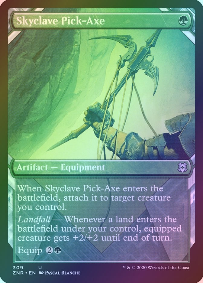 Skyclave Pick-Axe (ZNR) (309) / Showcase / Foil