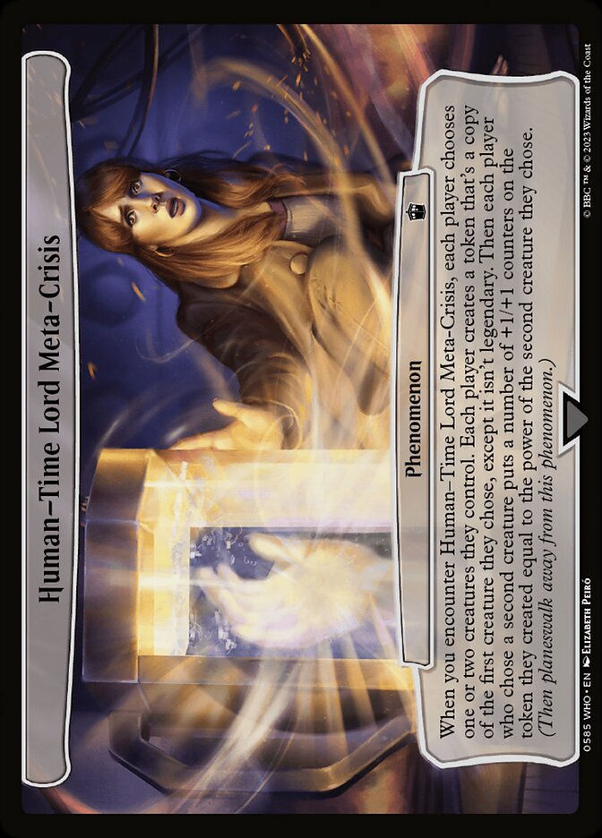 Human-Time Lord Meta-Crisis (WHO) (585) / Planar Cards