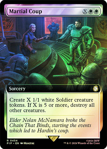 Martial Coup (pip) (454) / Extended Art Foil