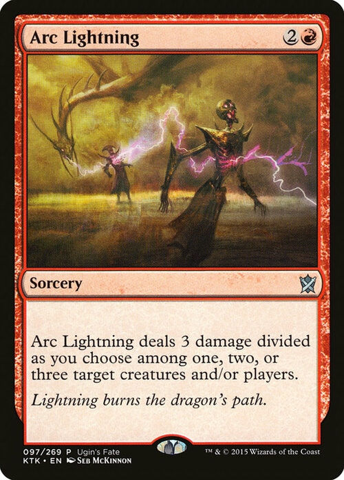 Arc Lightning (KTK) / Ugin's Fate Promo