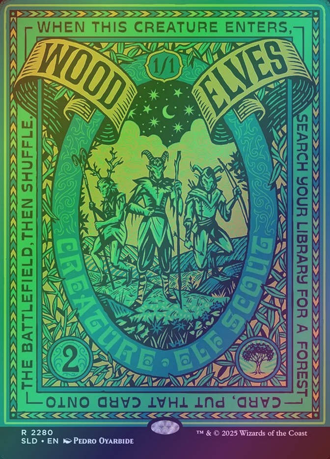 Wood Elves (SLD) (2280) / Borderless / Foil