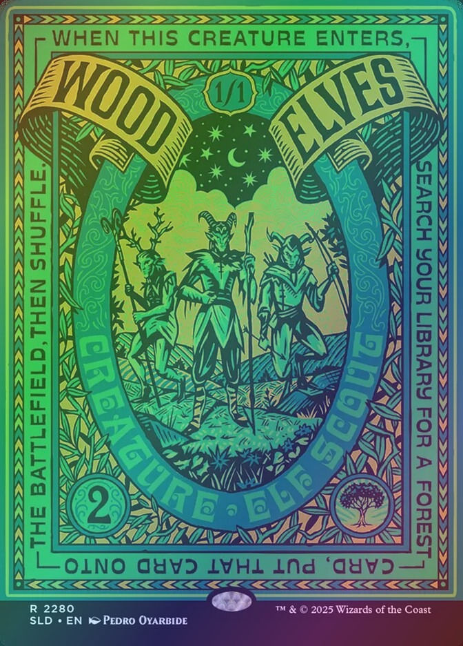 Wood Elves (SLD) (2280) / Borderless / Foil