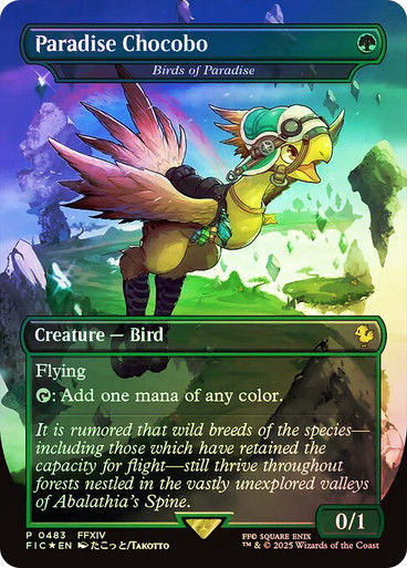 Birds of Paradise (FIC) (483) / Borderless / Foil