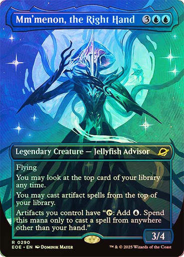 Mm'menon, the Right Hand (EOE) (290) / Borderless / Foil