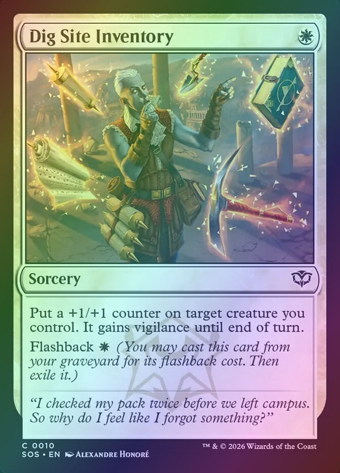 Dig Site Inventory (SOS) (10) / Foil