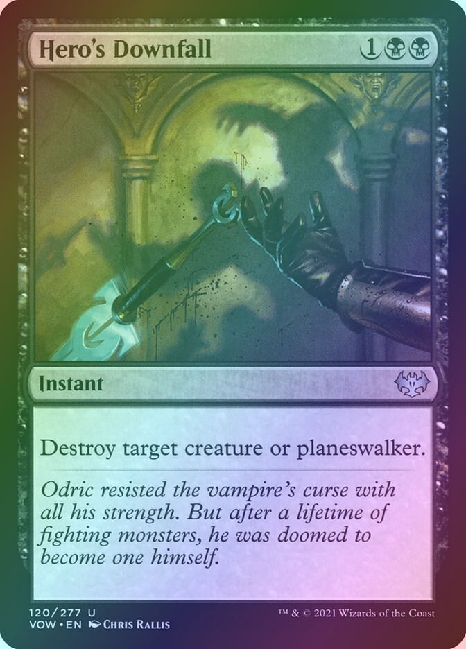 Hero's Downfall (VOW) (120) / Foil