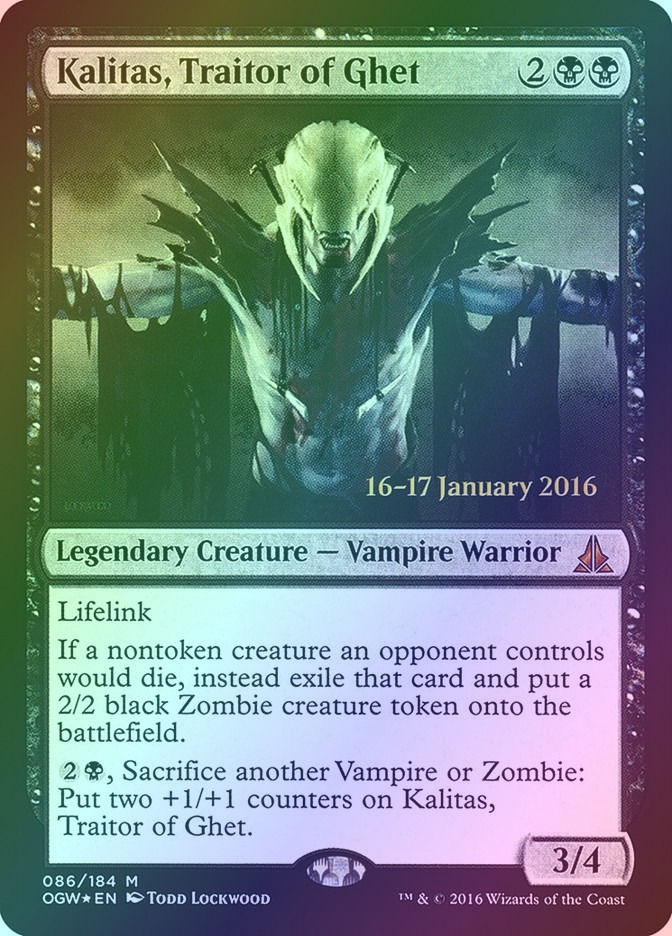Kalitas, Traitor of Ghet (POGW) (86s) / Foil