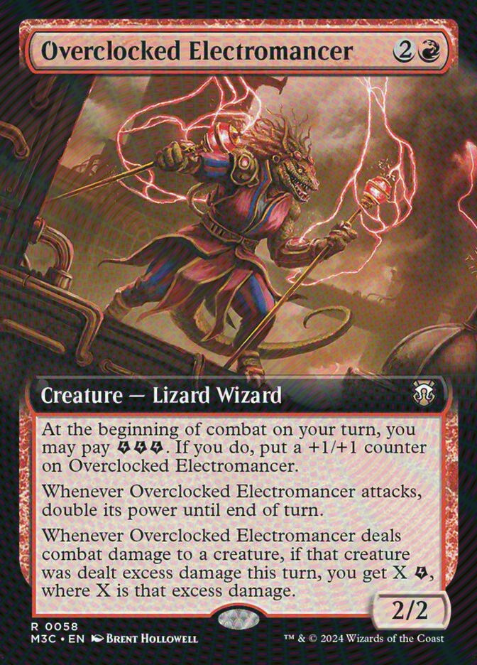 Overclocked Electromancer (M3C) (58) / Extended Art / Ripple Foil