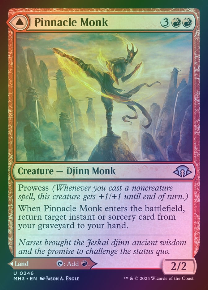 Pinnacle Monk // Mystic Peak (MH3) (246) / Foil — cara 1 de 2