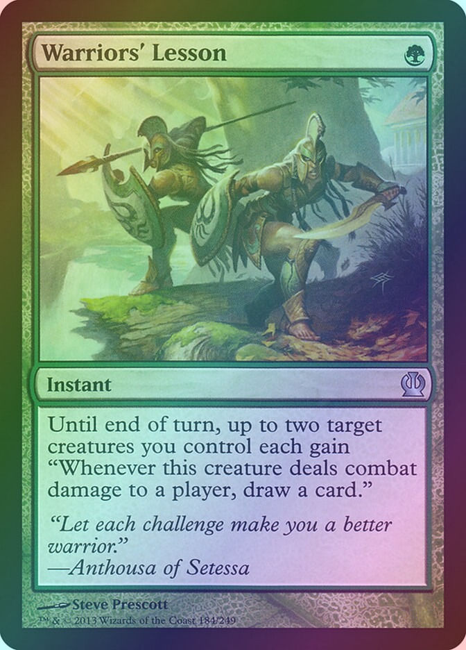Warriors' Lesson (THS) (184) / Foil