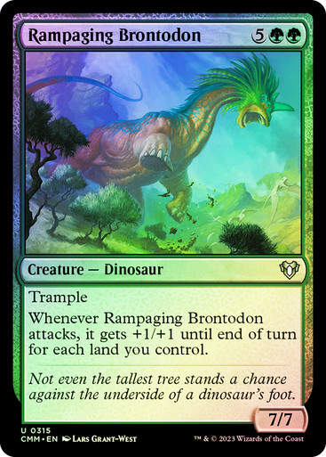 Rampaging Brontodon (cmm) / Foil