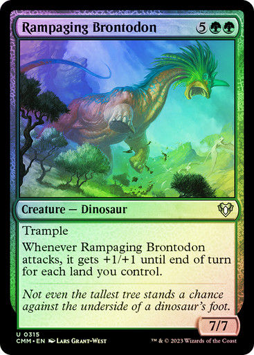 Rampaging Brontodon (cmm) / Foil
