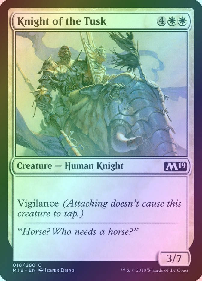 Knight of the Tusk (M19) (18) / Foil