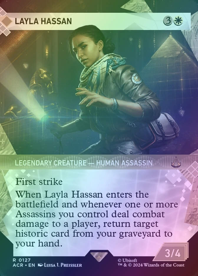Layla Hassan (ACR) (127) / Borderless / Showcase / Foil