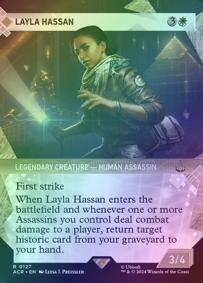 Layla Hassan (ACR) (127) / Borderless / Showcase / Foil