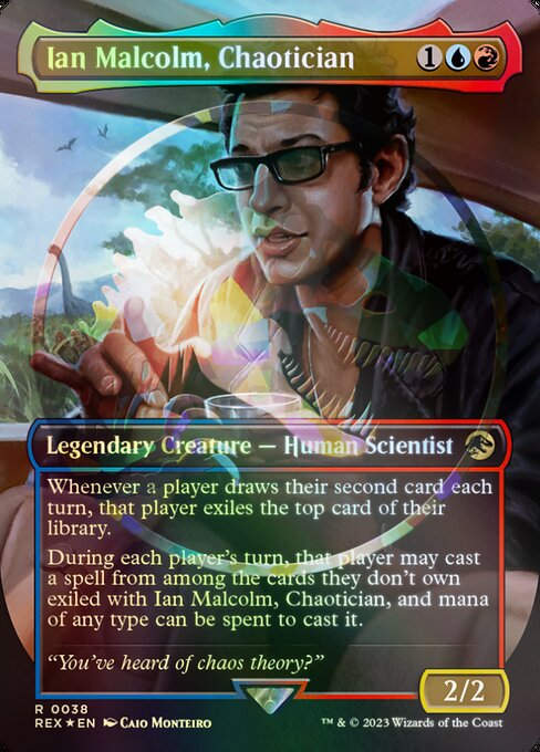 Ian Malcolm, Chaotician (rex) / Embossed Foil