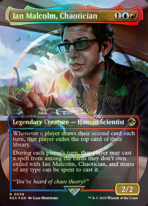 Ian Malcolm, Chaotician (rex) / Embossed Foil