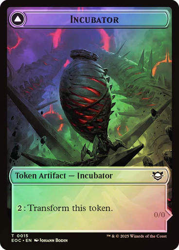 Incubator Token // Phyrexian Token (TEOC) / Foil