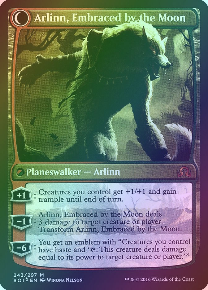 Arlinn Kord // Arlinn, Embraced by the Moon (PSOI) (243s) / Foil — cara 2 de 2