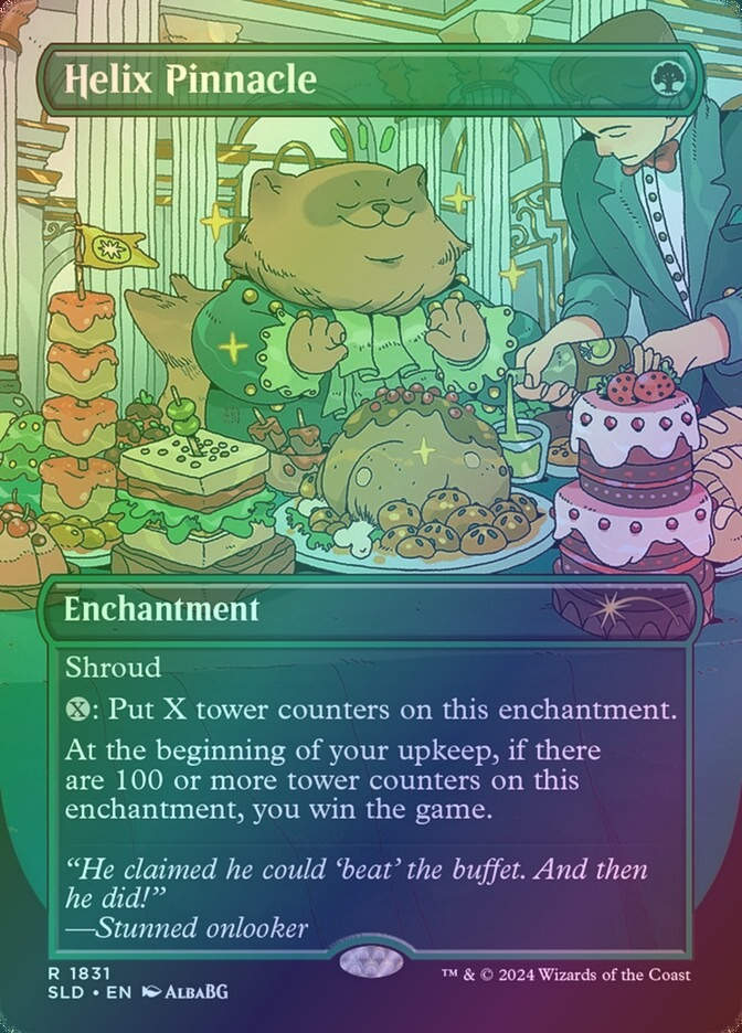 Helix Pinnacle (SLD) (1831) / Borderless / Rainbow Foil