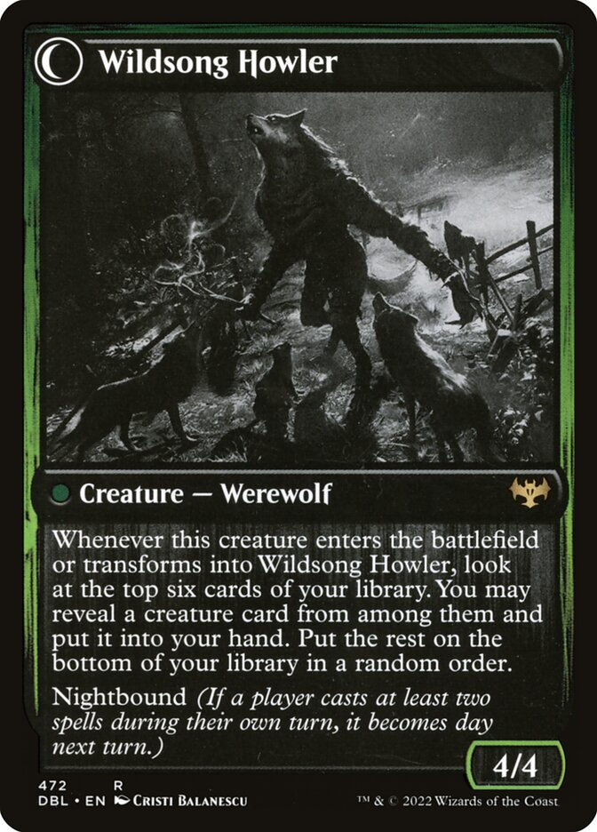 Howlpack Piper // Wildsong Howler (DBL) (472) — cara 2 de 2