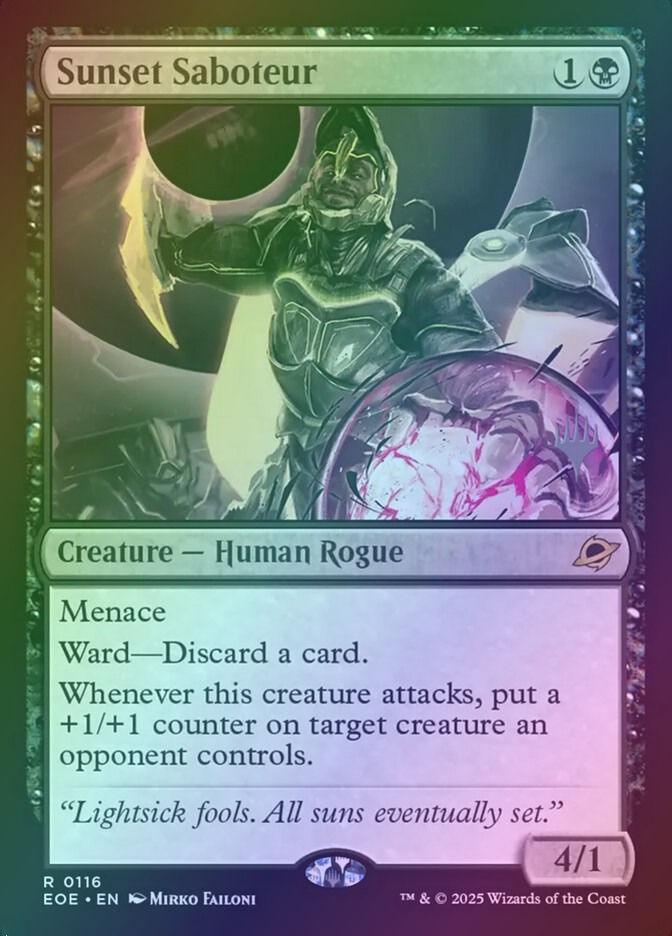 Sunset Saboteur (PEOE) (116p) / Foil
