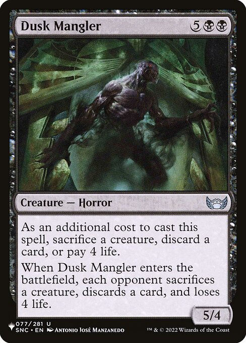 Dusk Mangler (PLST) (SNC-77)