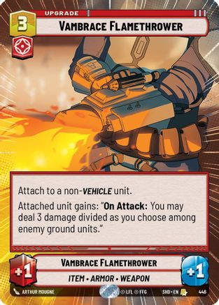 Vambrace Flamethrower (Hyperspace) (SHD_#446) / Foil