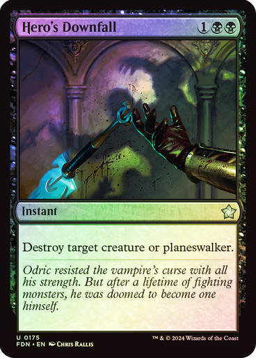 Hero's Downfall (FDN) (175) / Foil