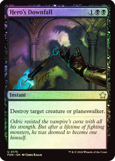 Hero's Downfall (FDN) (175) / Foil