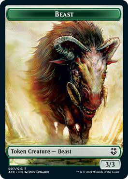Beast Token // Dragon Spirit Token (TAFC) — cara 1 de 2