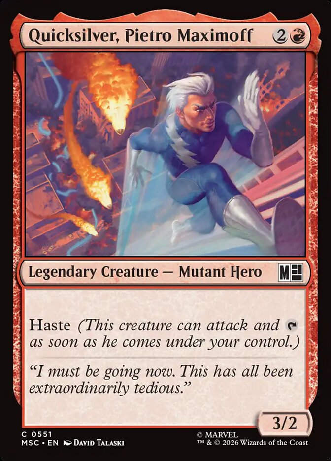 Quicksilver, Pietro Maximoff (MSC) (551)