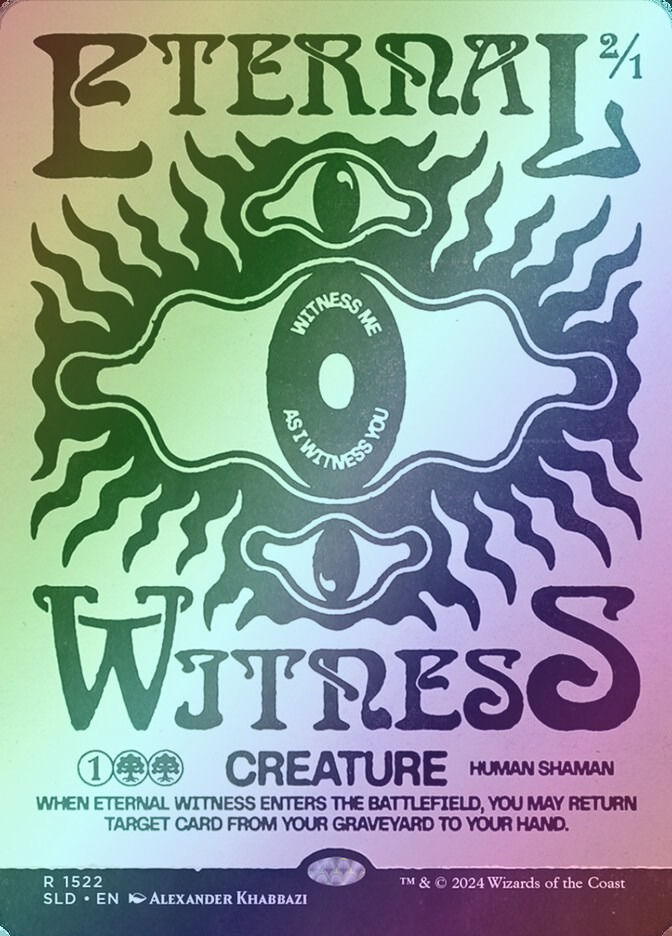 Eternal Witness (SLD) (1522★) / Borderless / Rainbow Foil