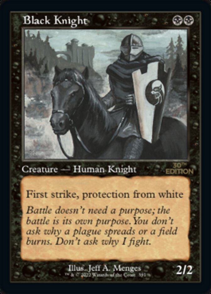 Black Knight (30a) / Retro Frame