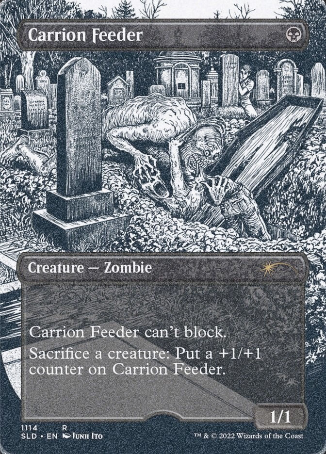 Carrion Feeder (SLD) (1114) / Borderless / Foil Etched