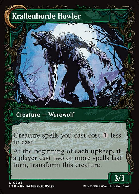 Duskwatch Recruiter // Krallenhorde Howler (INR) (323) / Showcase — cara 2 de 2