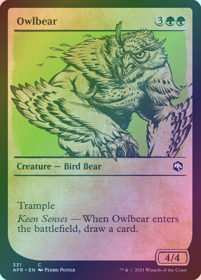 Owlbear (AFR) (331) / Showcase / Foil