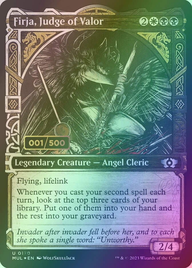 Firja, Judge of Valor (MUL) (170z) / Serialized