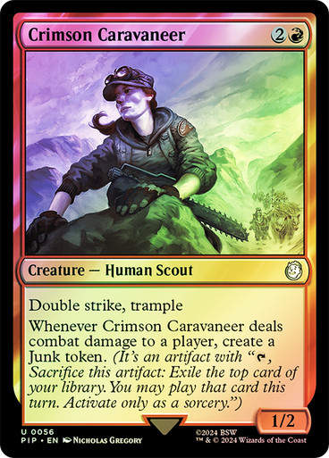 Crimson Caravaneer (pip) (56) / Foil