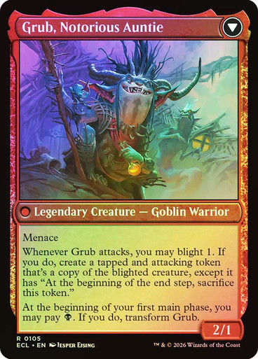 Grub, Storied Matriarch // Grub, Notorious Auntie (ECL) (105) / Foil — cara 2 de 2