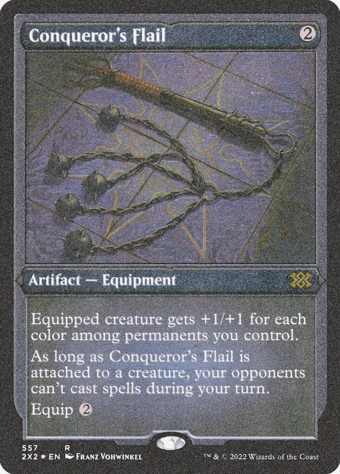 Conqueror's Flail (2X2) (557) / Foil Etched