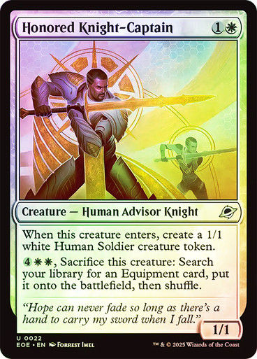 Honored Knight-Captain (EOE) (22) / Foil