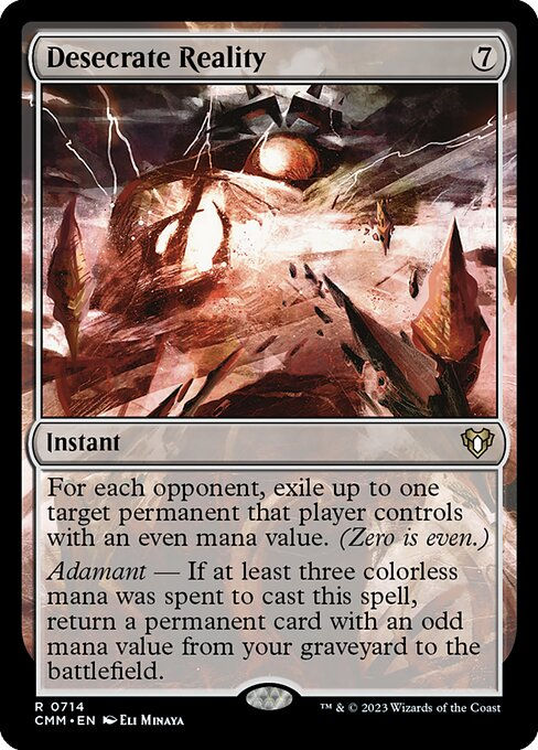 Desecrate Reality (cmm) (Commander Deck)