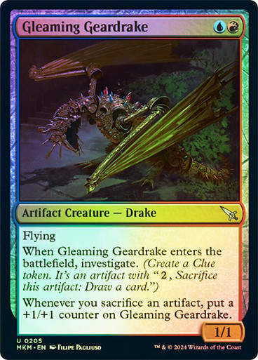 Gleaming Geardrake (mkm) (205) / Foil