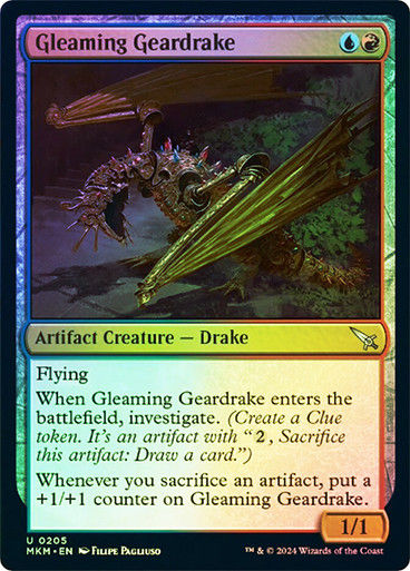 Gleaming Geardrake (mkm) (205) / Foil