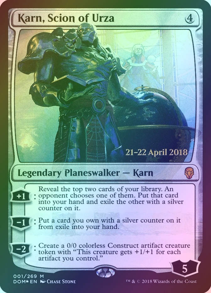 Karn, Scion of Urza (PDOM) (1s) / Foil